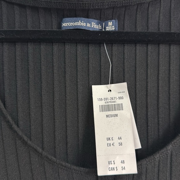 Ribbed Abercrombie & Fitch button down dress Sz Medium - Picture 2 of 2